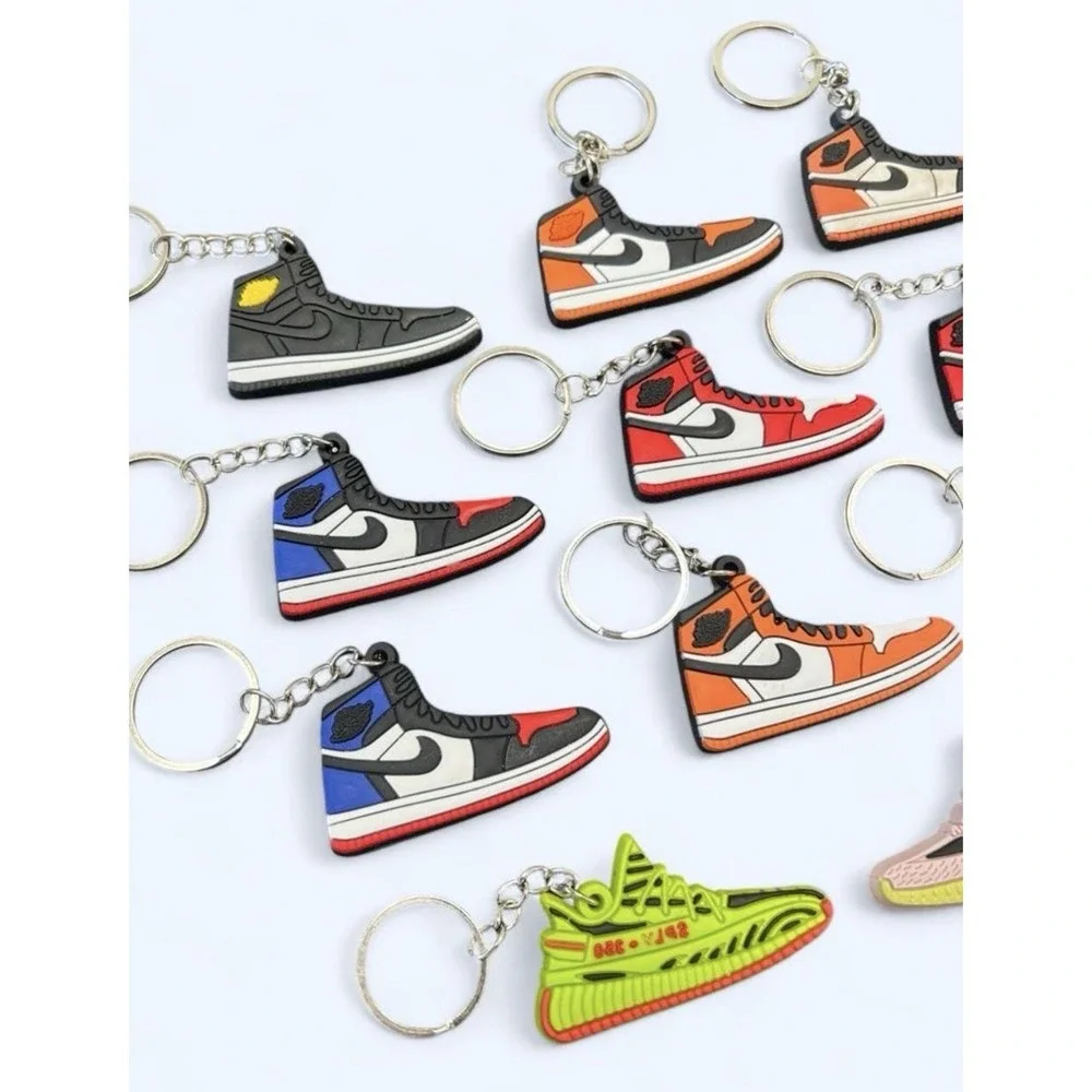 Jordan 1 and Yeezy 350 keychains Lot of 11 keychains